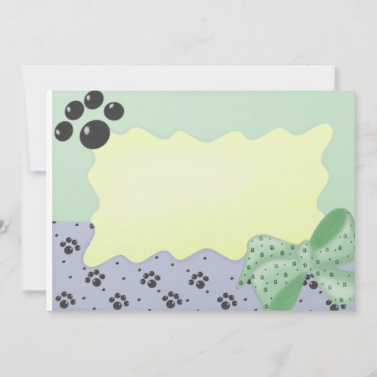 日犬の足の招待状を救って下さい セーブザデート (裏面)