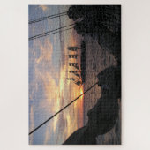 日王室のの入り時にシルエットしたクリッパー ジグソーパズル (縦)