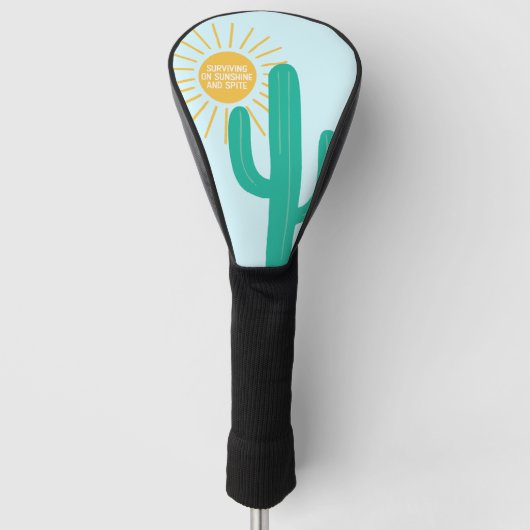 日生き延び照と悪意に満ちた ゴルフヘッドカバー (正面)