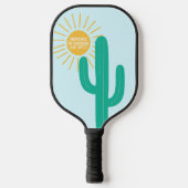 日生き延び照と悪意に満ちた ピックルボールラケット (正面)