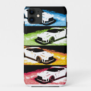 日産のGTR破裂音芸術 iPhone 11 ケース
