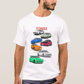 日産シルビアSシャーシファミリー Tシャツ (正面)