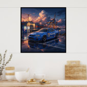 日産スカイラインGT-R R34 カルソニック ポスター (キッチン)