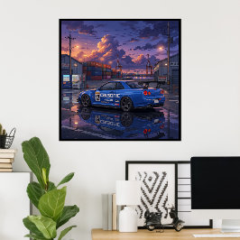 日産スカイラインGT-R R34 ポスター