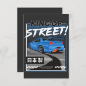 日産スカイラインGTRデザインTシャツ 出欠カード (正面/裏面)