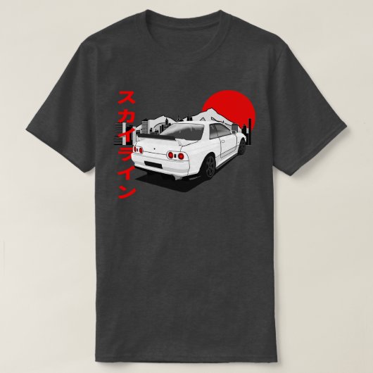 日産スカイラインGTR R32 Tシャツ (デザイン正面)