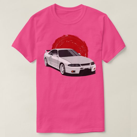 日産スカイラインGtr r33 1 Tシャツ (デザイン正面)