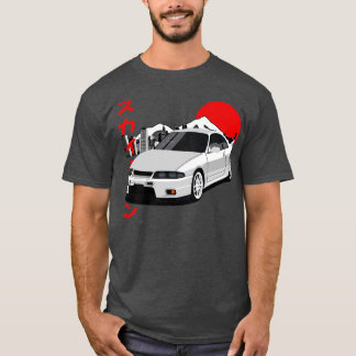 日産スカイラインGTR R33 JDMスタイル Tシャツ