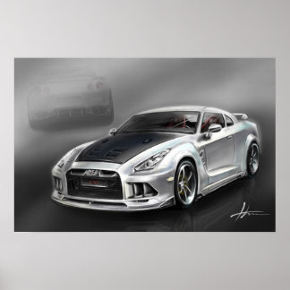 日産スカイラインGTR R35 ポスター