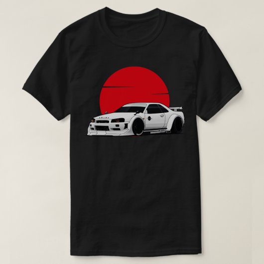 日産スカイラインR34 GTR Tシャツ (デザイン正面)