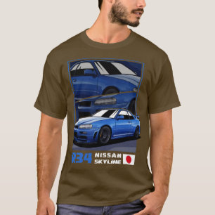 日産スカイラインR34 Tシャツ