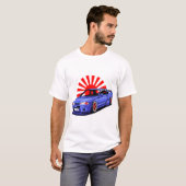 日産スカイラインTシャツ日産スカイラインベクターイラスト Tシャツ (正面フル)