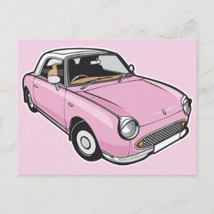 日産フィガロピンク ポストカード
