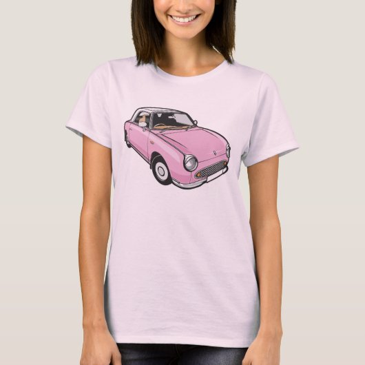 日産フィガロピンク Tシャツ (正面)