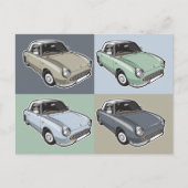 日産フィガロ4色 ポストカード (正面)