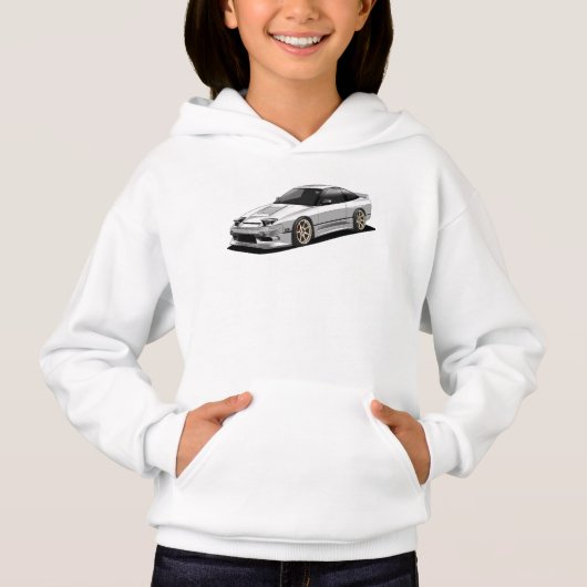 日産240sx手描きアートワーク (正面)