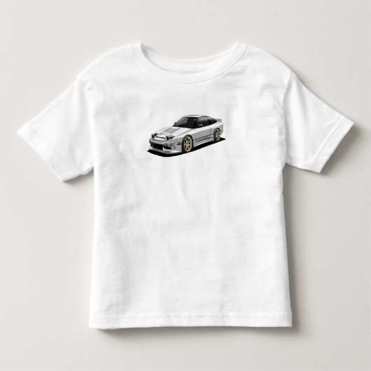 日産240sx手描きアート トドラーTシャツ (正面)