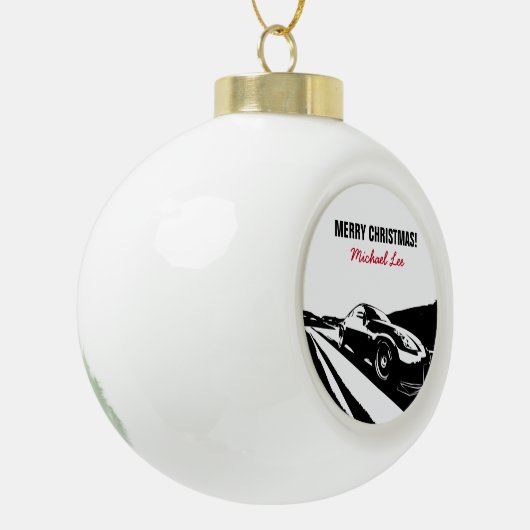 日産350Zの圧延の打撃 セラミックボールオーナメント (左)