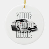 日産350Z -あなたの写真を加えて下さい セラミックオーナメント (正面)