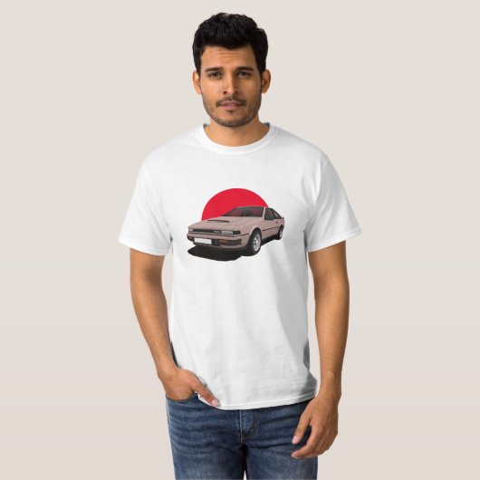 日産-シルビア-日本-車色を選んで下さい Tシャツ (正面フル)