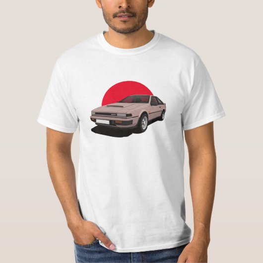 日産-シルビア-日本-車色を選んで下さい Tシャツ (正面)