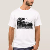 日産・スカイラインのGTR R34ベクトルイメージ Tシャツ (正面)