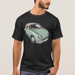 日産・フィガロのエメラルドグリーン Tシャツ