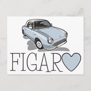 日産 フィガロ パステルアクア ポストカード