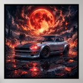 日産 フェアレディ 240z 紅月下 ポスター (正面)