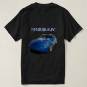 日産 ブラックTシャツ Tシャツ (デザイン裏面)