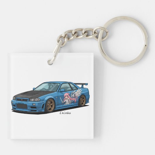 日産GT-R R34 キーホルダー (裏面)