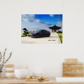 日産GT-R R35とカーボン ポスター (キッチン)