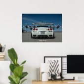 日産GT-R R35 LibertyWalkワイドボディ(飛行機付) ポスター (ホームオフィス)