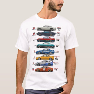 日産GTrの歴史 Tシャツ