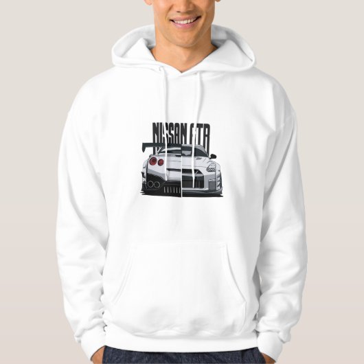 日産GTR Tシャツデザイン- Ultimate JDM Car パーカ (正面)