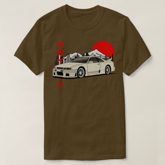日産nismo gtr lm 1995 tシャツ (デザイン正面)