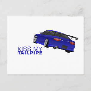 日産s13 (180sx/200sx/240sx) – 青 ポストカード
