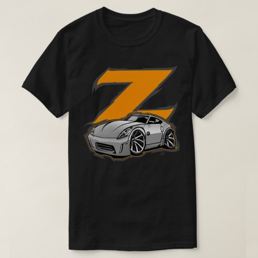 日産ZカートゥーンクラシックTシャツ Tシャツ (デザイン正面)