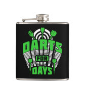 日用ダーツ包まれたビニールフラスコ6 oz. フラスク (正面)