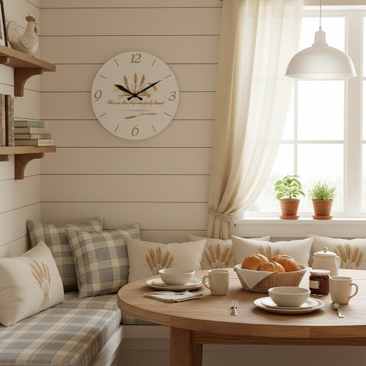 日用パン ラージ壁時計