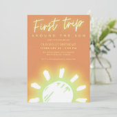 日男女兼用の生のまわりに誕の日 招待状 (スタンド正面)