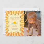 日男女兼用の生のまわりに誕の日 招待状 (正面)