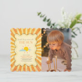 日男女兼用の生のまわりに誕の日 招待状 (スタンド正面)