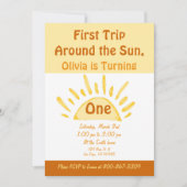 日男女兼用の生のまわりに誕の日 招待状 (正面)