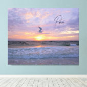 日白熱［赤熱］光を放つの入り雲 キャンバスプリント (インサイチュ (ウッドフロア))