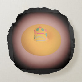 日白熱［赤熱］光を放つ照アートデザインのように ラウンドクッション