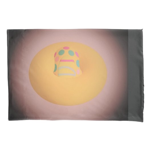 日白熱［赤熱］光を放つ照アートデザインのように 枕カバー (正面)