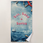 日砂航海のビーチタオル ビーチタオル (正面)