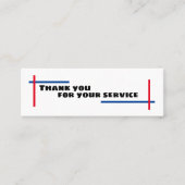 日祝・お世話になります スキニー名刺 (正面)