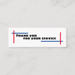 日祝・お世話になります スキニー名刺